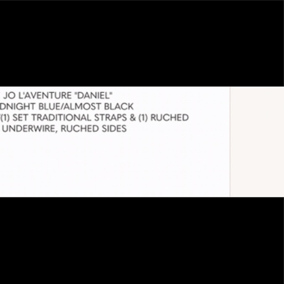 Marie Jo L’Aventure “Daniel” Bra 2 way 36/B. Navy Blue Sexy Cut Thick Straps NWT - Picture 8 of 14